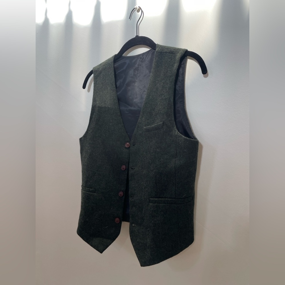 Green Wool Vest